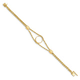 13 mm 14k Yellow Gold coin bezel for 13 mm Coin — alternate view