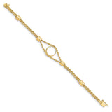 13 mm 14k Yellow Gold coin bezel for 13 mm Coin — alternate view
