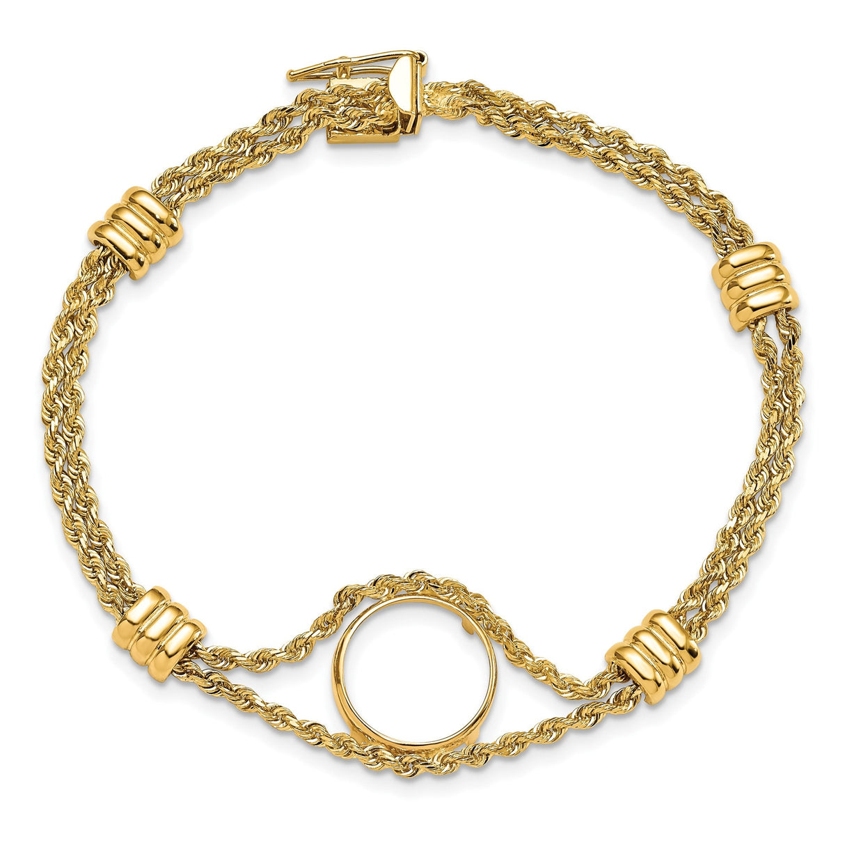 13 mm 14k Yellow Gold coin bezel for 13 mm Coin — additional image