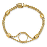 13 mm 14k Yellow Gold coin bezel for 13 mm Coin — additional image