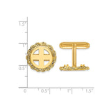 13 mm 14k Yellow Gold coin bezel for 13 mm Coin — size reference (ruler)