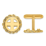 13 mm 14k Yellow Gold coin bezel for 13 mm Coin