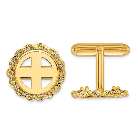 13 mm 14k Yellow Gold coin bezel for 13 mm Coin