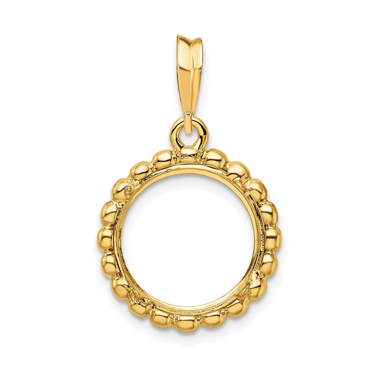 13 mm 14k Yellow Gold coin bezel for 13 mm Coin — additional image