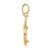 13 mm 14k Yellow Gold coin bezel for 13 mm Coin — alternate view