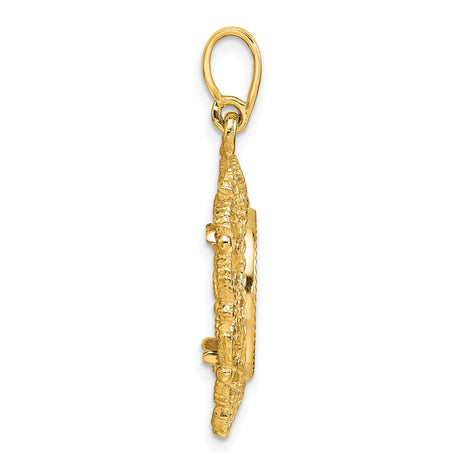 13 mm 14k Yellow Gold coin bezel for 13 mm Coin — alternate view