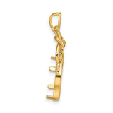 13 mm 14k Yellow Gold coin bezel for 13 mm Coin — alternate view