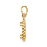 13 mm 14k Yellow Gold coin bezel for 13 mm Coin — alternate view