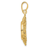 13 mm 14k Yellow Gold coin bezel for 13 mm Coin — alternate view