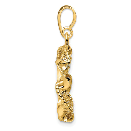 13 mm 14k Yellow Gold coin bezel for 13 mm Coin — alternate view