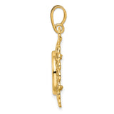 13 mm 14k Yellow Gold coin bezel for 13 mm Coin — alternate view