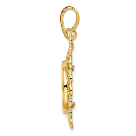13 mm 14k Yellow Gold coin bezel for 13 mm Coin — alternate view