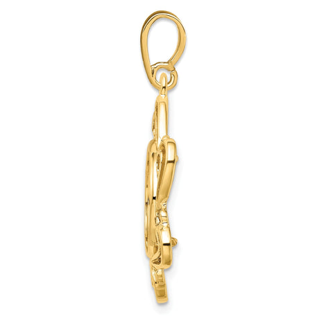 13 mm 14k Yellow Gold coin bezel for 13 mm Coin — alternate view