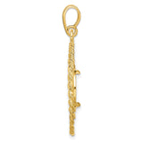 13 mm 14k Yellow Gold coin bezel for 13 mm Coin — alternate view