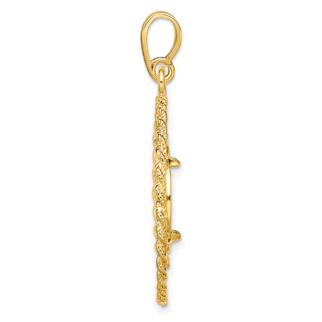 13 mm 14k Yellow Gold coin bezel for 13 mm Coin — alternate view