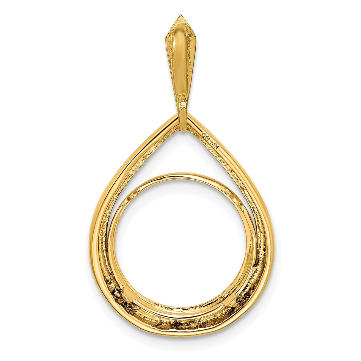 13 mm 14k Yellow Gold coin bezel for 13 mm Coin — additional image