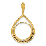 13 mm 14k Yellow Gold coin bezel for 13 mm Coin — additional image