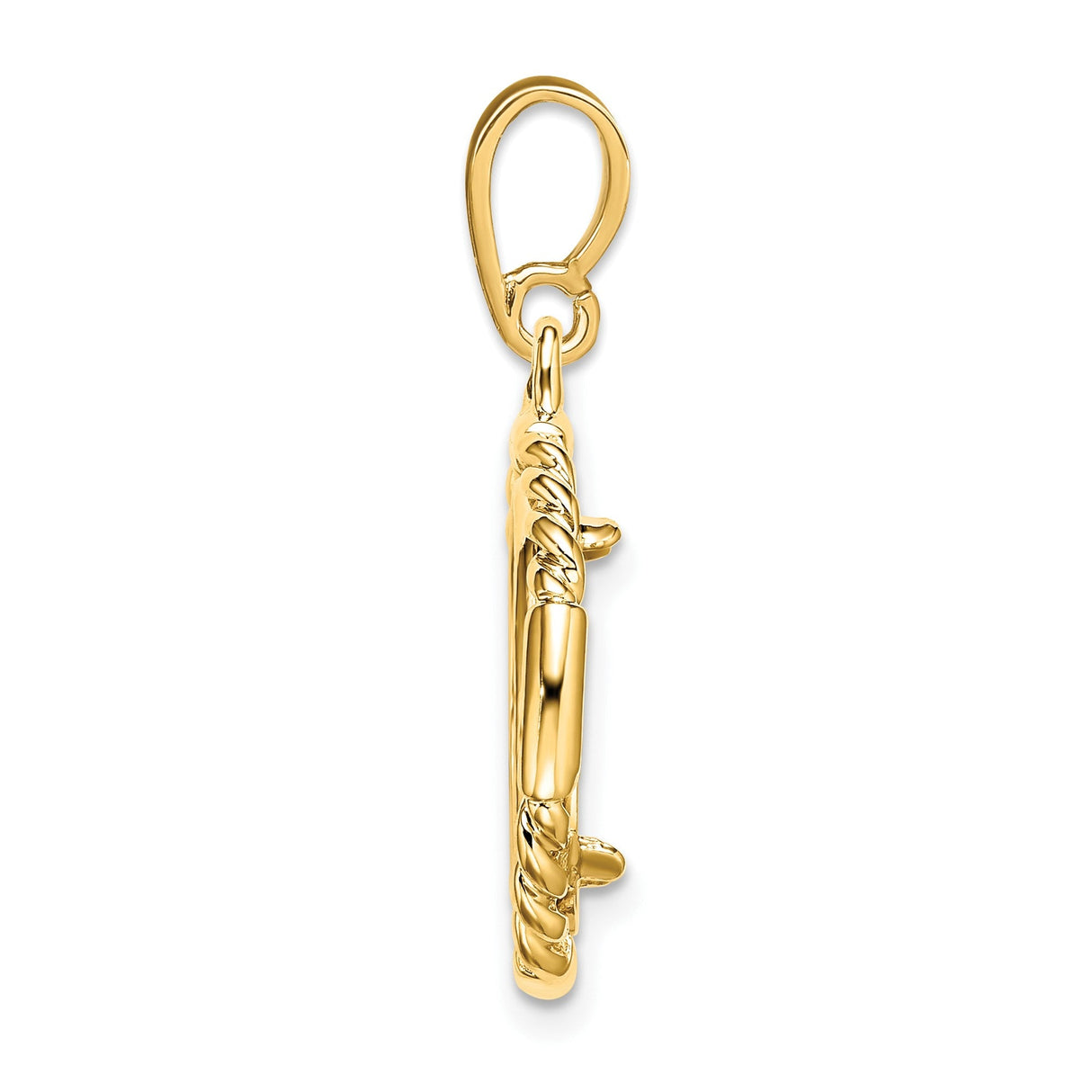 13 mm 14k Yellow Gold coin bezel for 13 mm Coin — alternate view