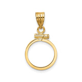 13 mm 14k Yellow Gold coin bezel for 13 mm Coin — additional image