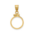13 mm 14k Yellow Gold coin bezel for 13 mm Coin