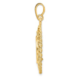 13 mm 14k Yellow Gold coin bezel for 13 mm Coin — alternate view