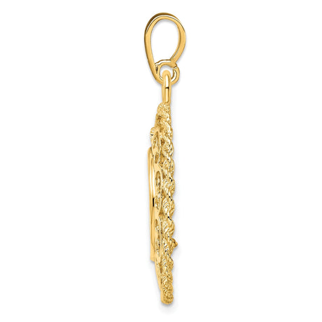 13 mm 14k Yellow Gold coin bezel for 13 mm Coin — alternate view