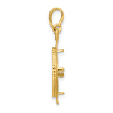 13 mm 14k Yellow Gold coin bezel for 13 mm Coin — alternate view