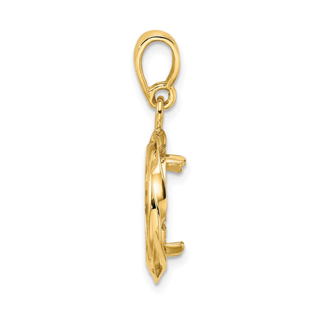 13 mm 14k Yellow Gold coin bezel for 13 mm Coin — alternate view