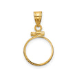 13 mm 14k Yellow Gold coin bezel for 13 mm Coin