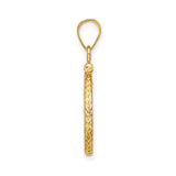 13 mm 14k Yellow Gold coin bezel for 13 mm Coin — alternate view