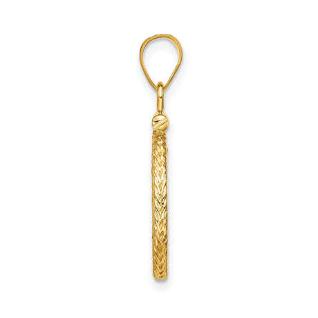 13 mm 14k Yellow Gold coin bezel for 13 mm Coin — alternate view