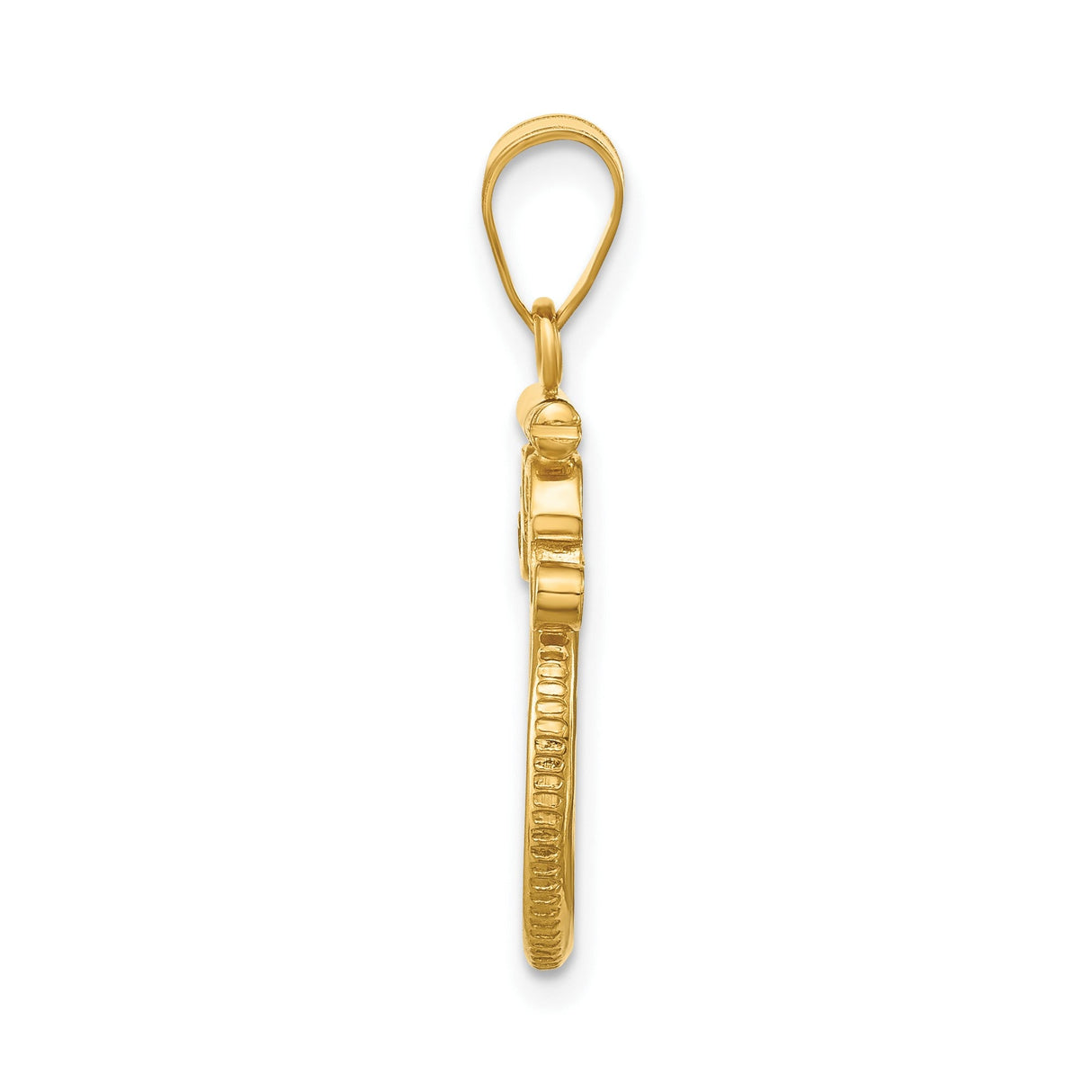 13 mm 14k Yellow Gold coin bezel for 13 mm Coin — alternate view