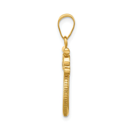 13 mm 14k Yellow Gold coin bezel for 13 mm Coin — alternate view