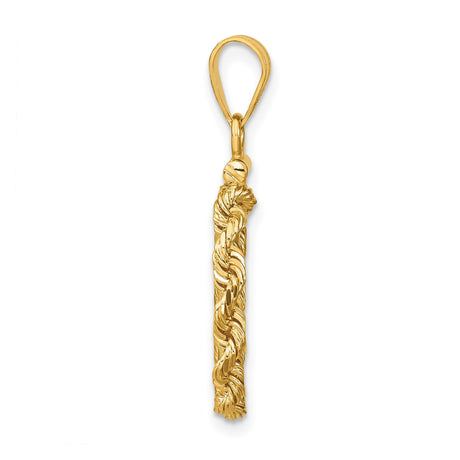 13 mm 14k Yellow Gold coin bezel for 13 mm Coin — alternate view