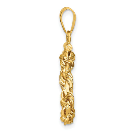 13 mm 14k Yellow Gold coin bezel for 13 mm Coin — alternate view