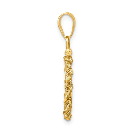 13 mm 14k Yellow Gold coin bezel for 13 mm Coin — alternate view
