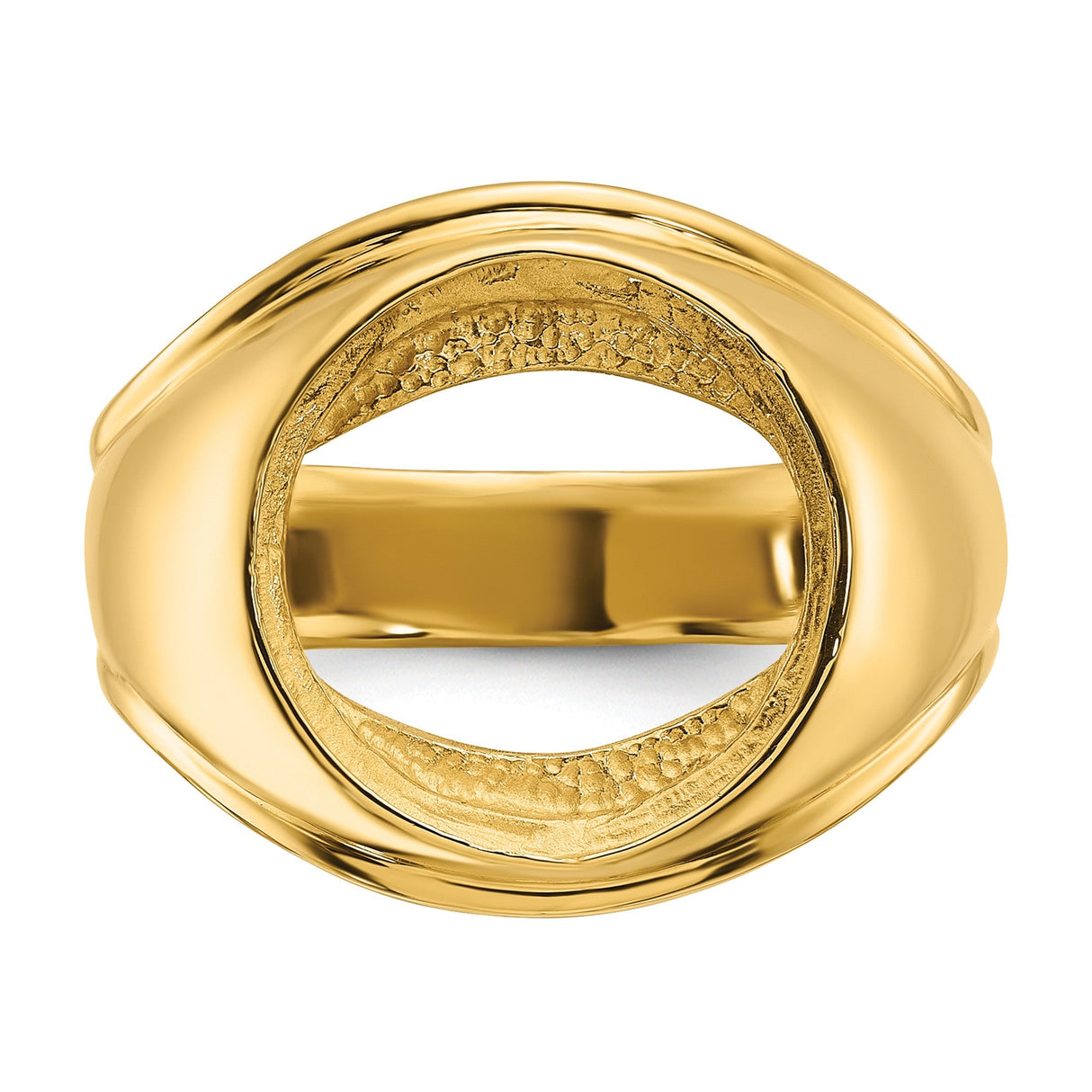 13 mm 14k Yellow Gold coin bezel for 13 mm Coin — additional image