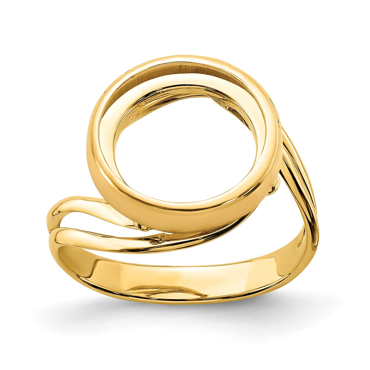 13 mm 14k Yellow Gold coin bezel for 13 mm Coin — additional image