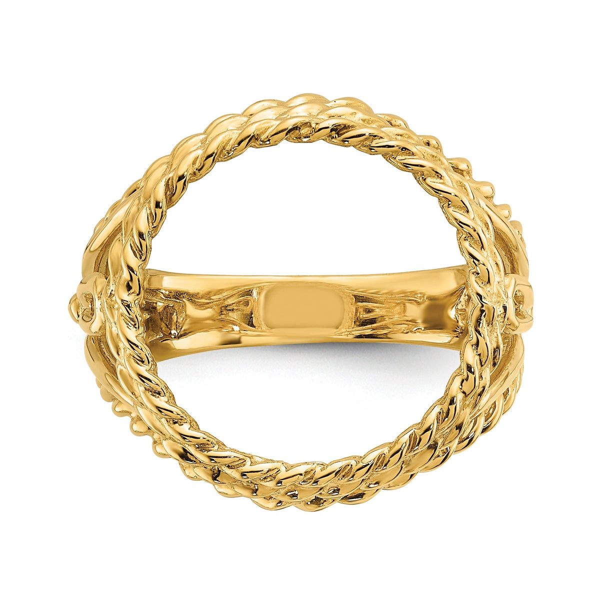 13 mm 14k Yellow Gold coin bezel for 13 mm Coin — additional image