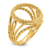 13 mm 14k Yellow Gold coin bezel for 13 mm Coin — additional image