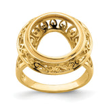 13 mm 14k Yellow Gold coin bezel for 13 mm Coin — additional image