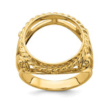 13 mm 14k Yellow Gold coin bezel for 13 mm Coin — additional image