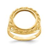 13 mm 14k Yellow Gold coin bezel for 13 mm Coin — additional image