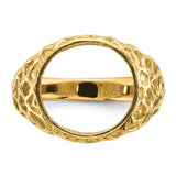 13 mm 14k Yellow Gold coin bezel for 13 mm Coin — additional image