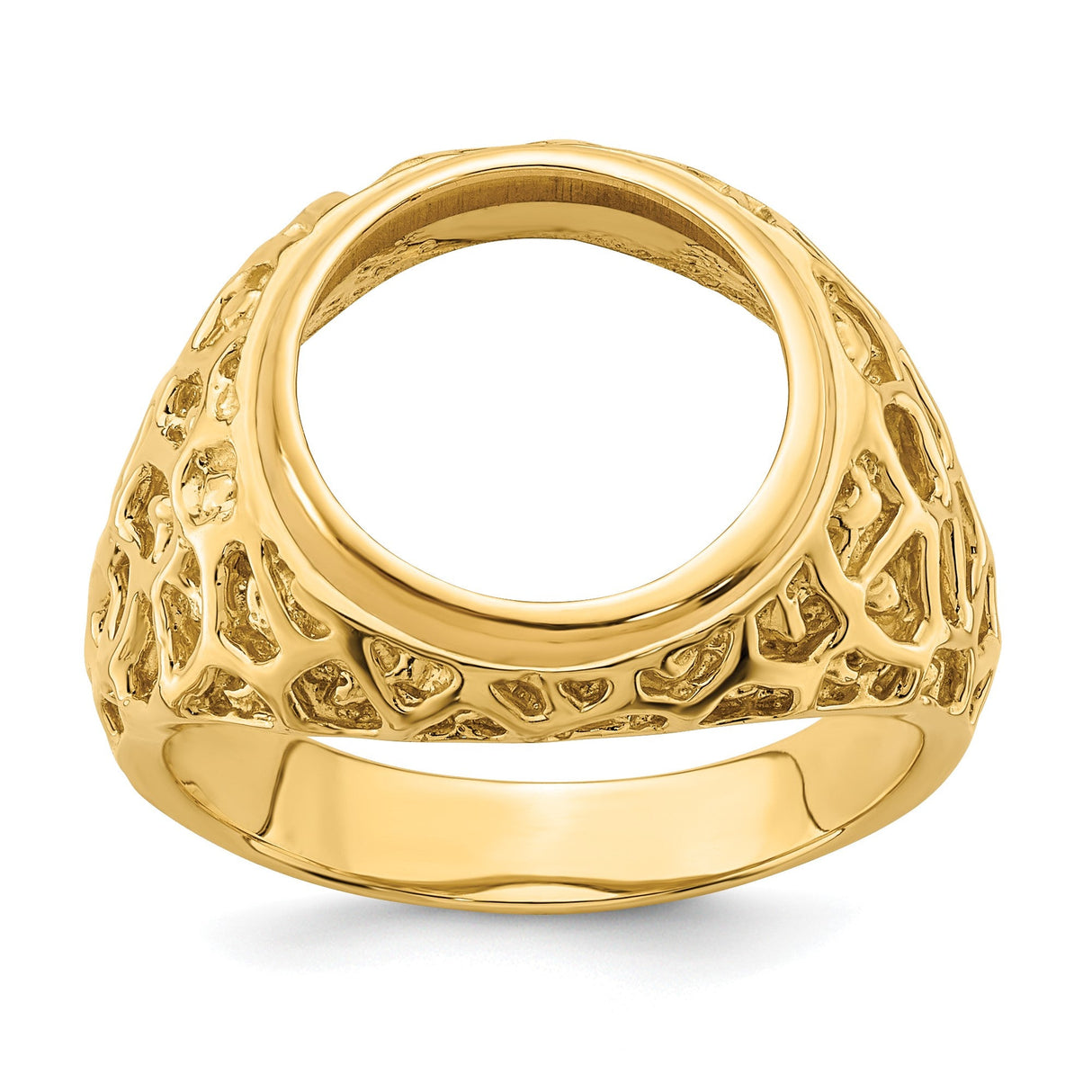 13 mm 14k Yellow Gold coin bezel for 13 mm Coin — additional image