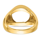 13 mm 14k Yellow Gold coin bezel for 13 mm Coin — additional image