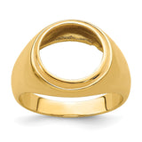 13 mm 14k Yellow Gold coin bezel for 13 mm Coin — additional image