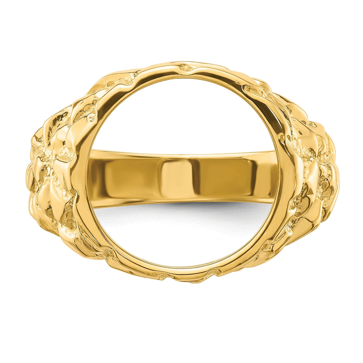 13 mm 14k Yellow Gold coin bezel for 13 mm Coin — additional image