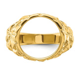 13 mm 14k Yellow Gold coin bezel for 13 mm Coin — additional image