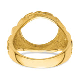 13 mm 14k Yellow Gold coin bezel for 13 mm Coin — additional image